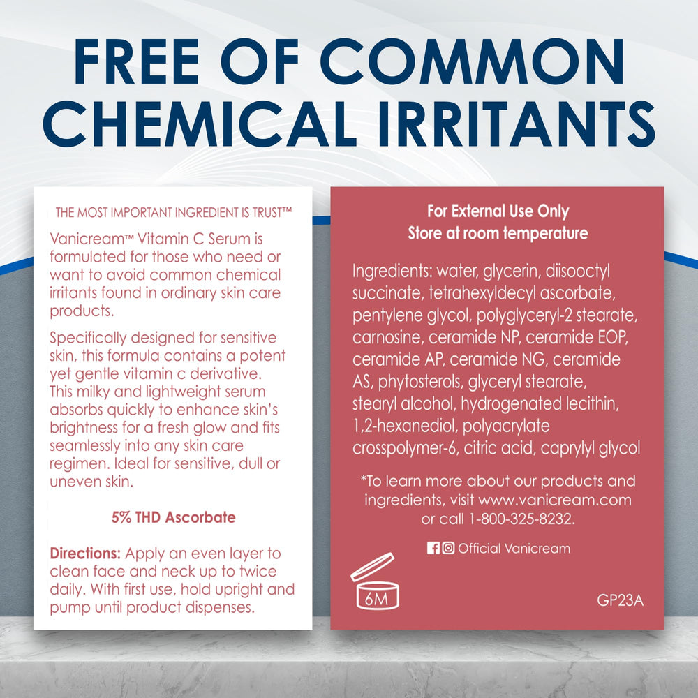 Vanicream ingredient callout with ceramides for barrier support and softness