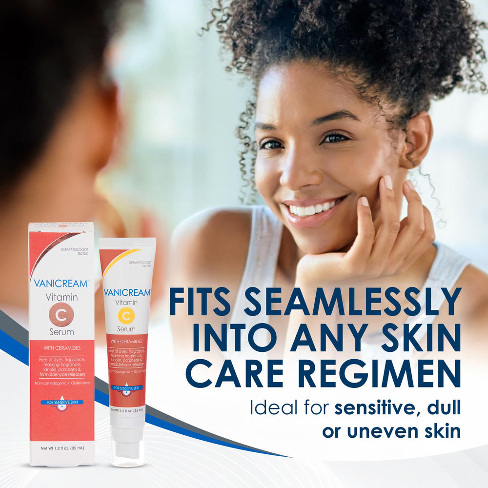 Vanicream milky serum texture close-up demonstrating lightweight absorption