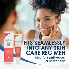 Vanicream milky serum texture close-up demonstrating lightweight absorption