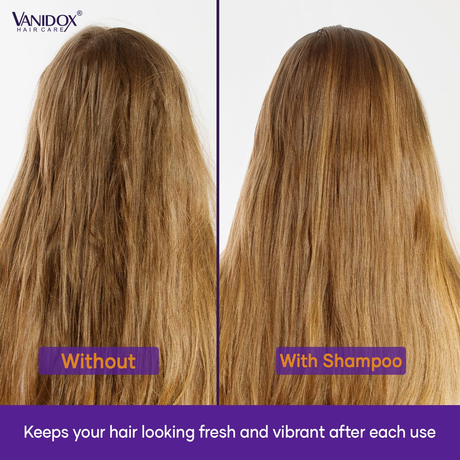 VANIDOX duo staged in bathroom offering salon-quality routine benefit