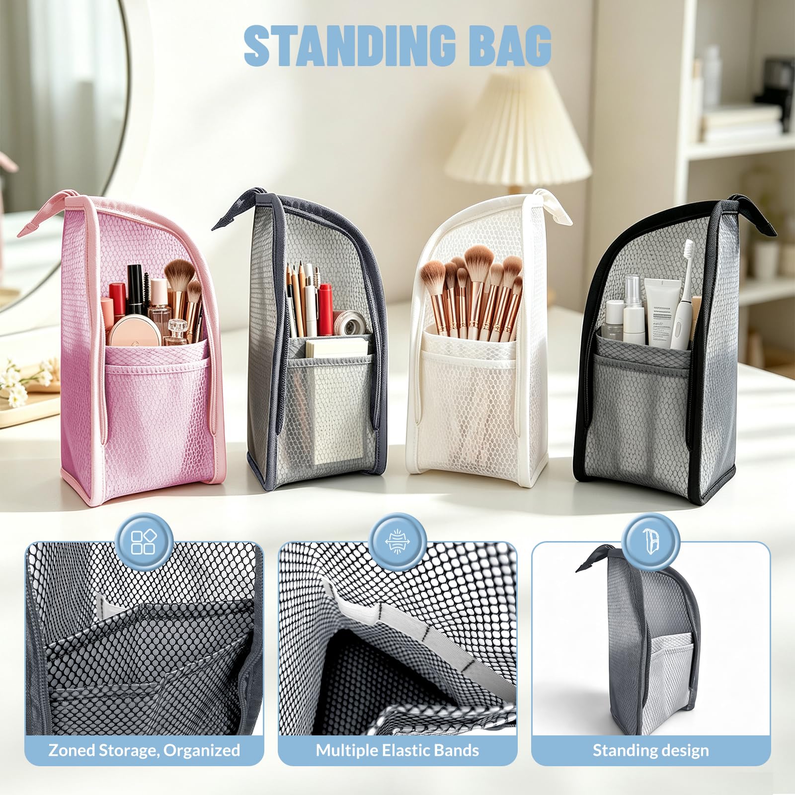 VANNMESTER folded flat to show space-saving storage and portability advantage