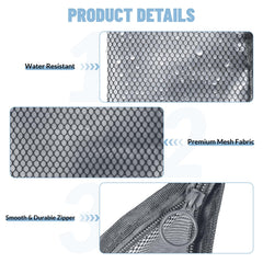 VANNMESTER durable zipper detail emphasizing secure closure for travel protection