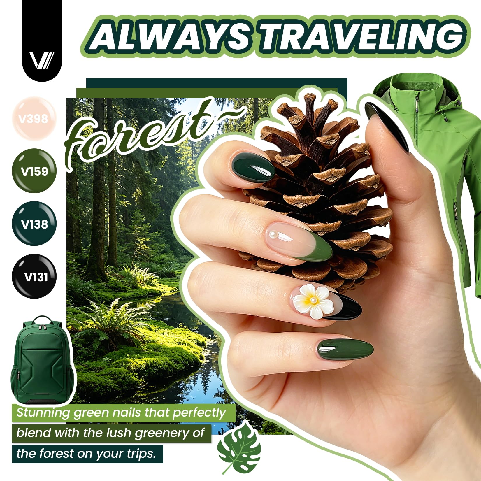 VANREESA dotting pen in use creating precise nail art accents