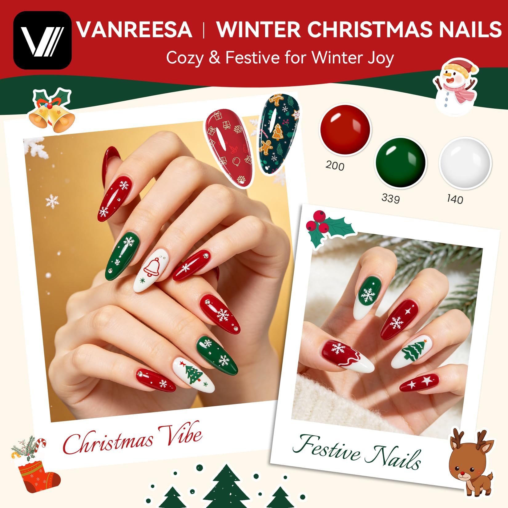 VANREESA delicate nail stickers detail adding quick decorative accents
