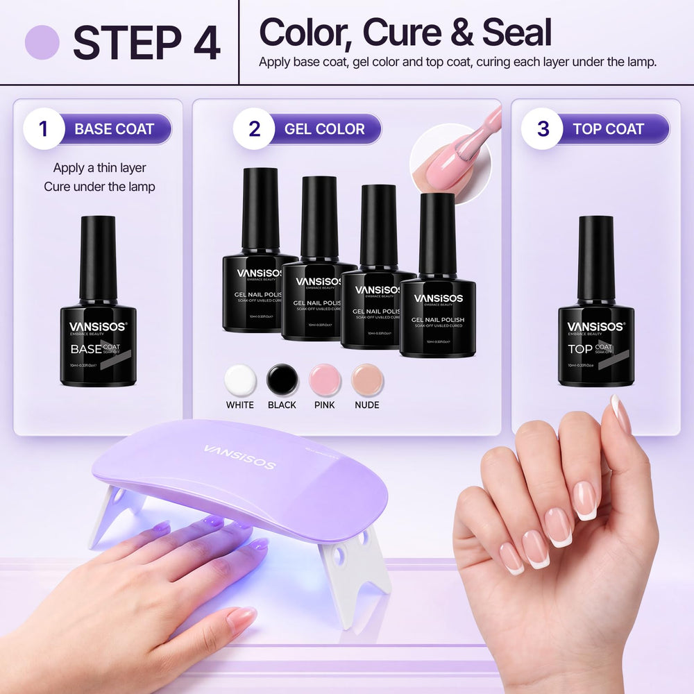 VANSISOS nail forms and tips for shaping consistent, salon-style extensions