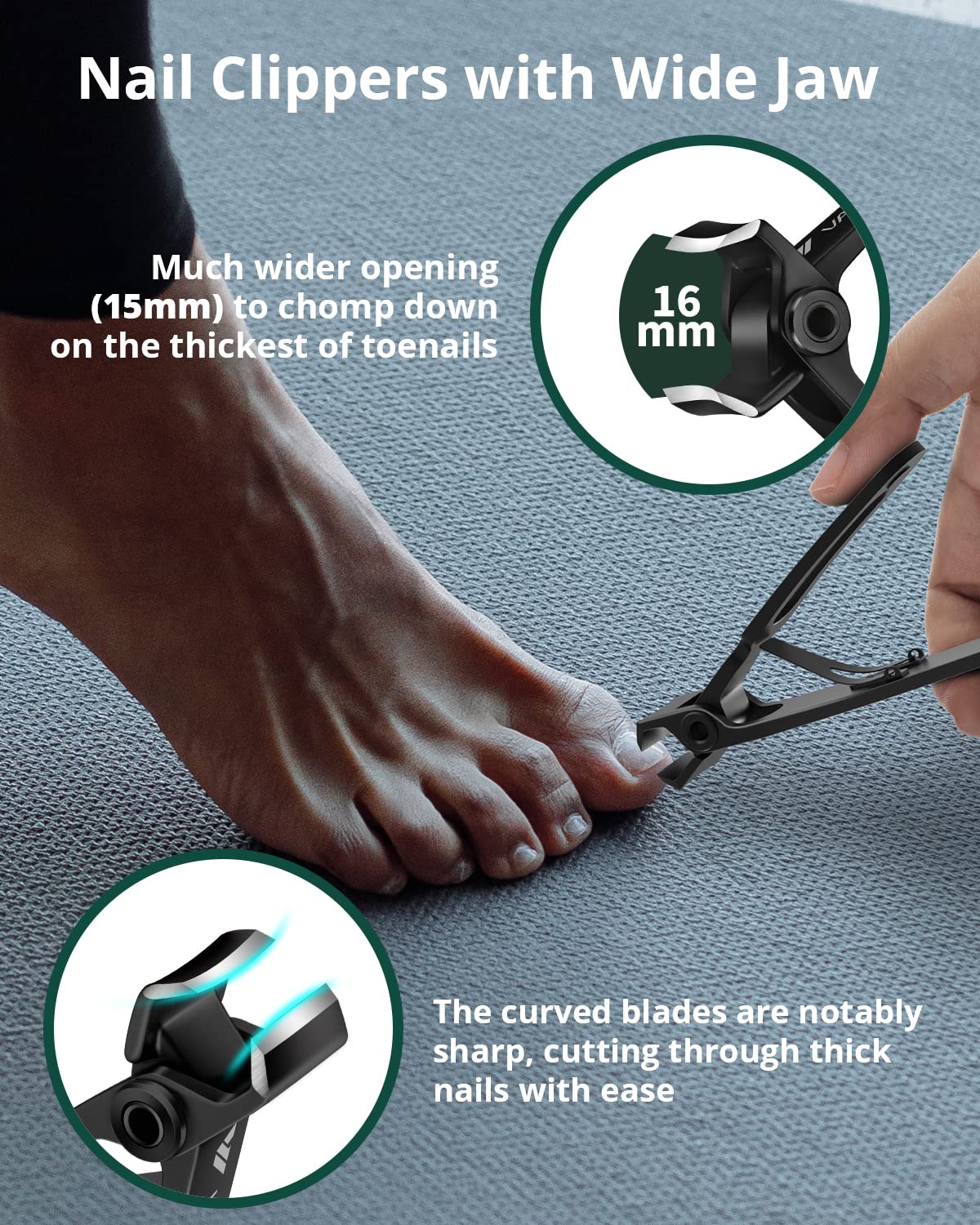 VANWIN nail catcher attached capturing clippings for tidy grooming benefit