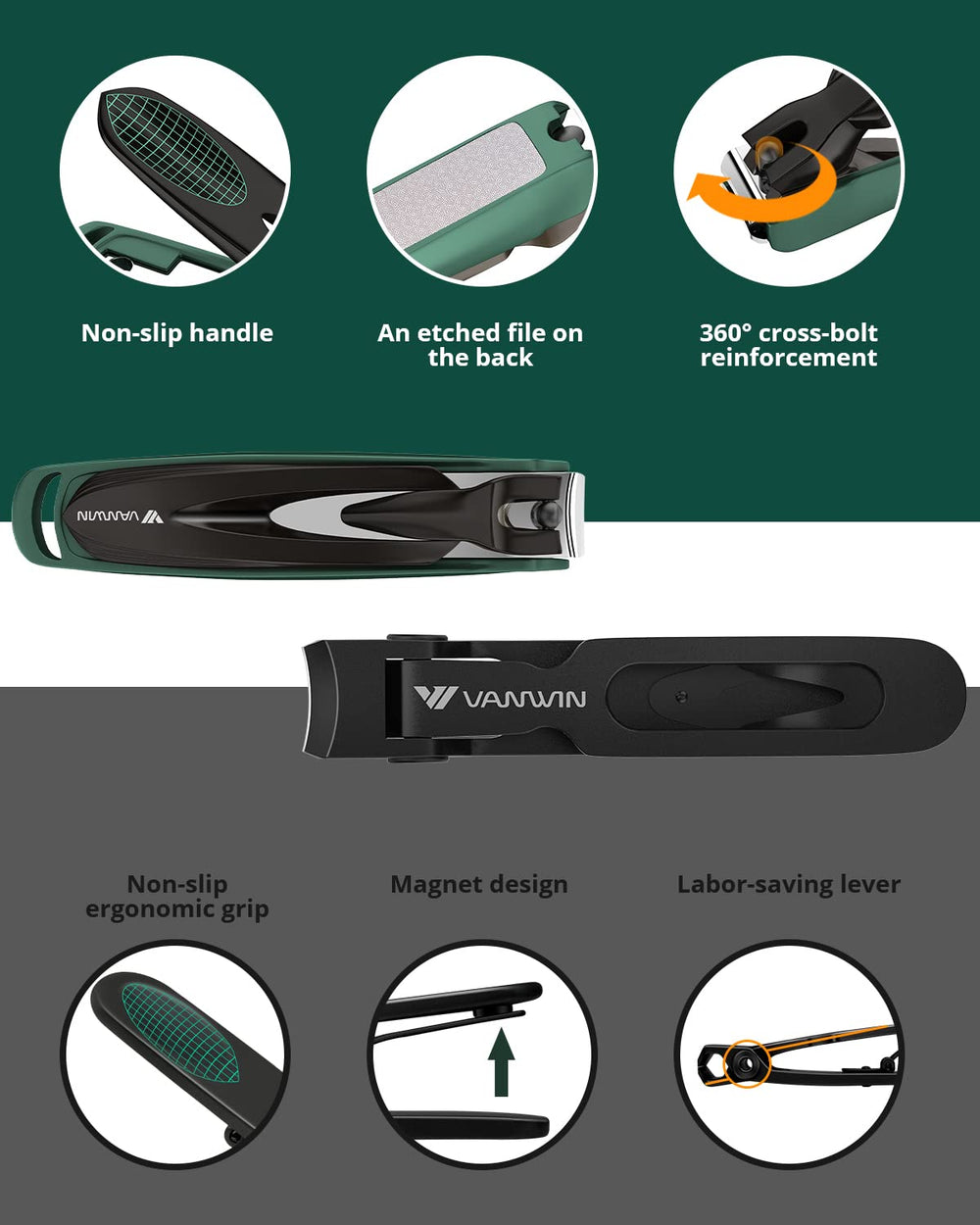 VANWIN scale comparison next to coin demonstrating compact portable size benefit