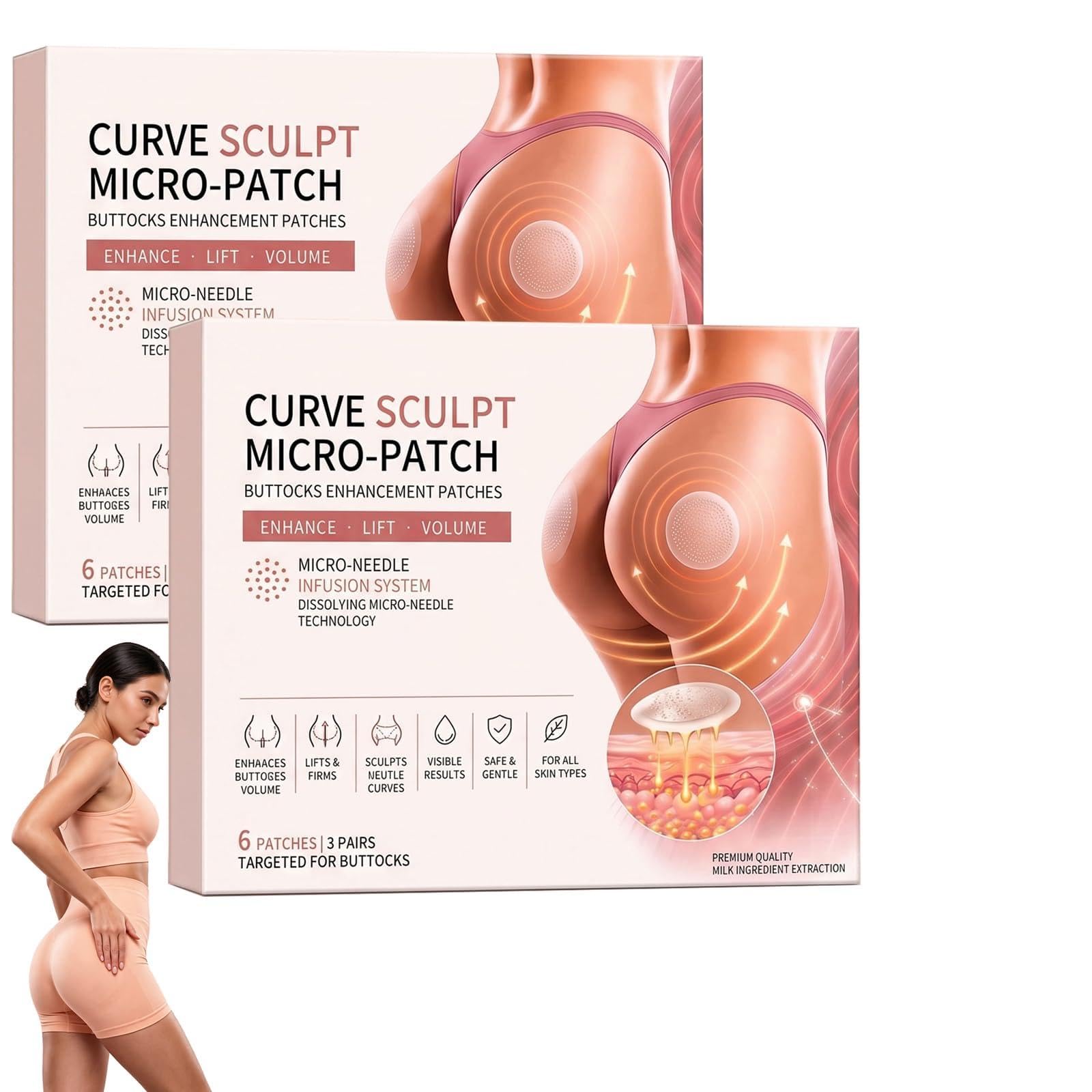 VAOUX CurveSculpt packaging front view showing product and benefits