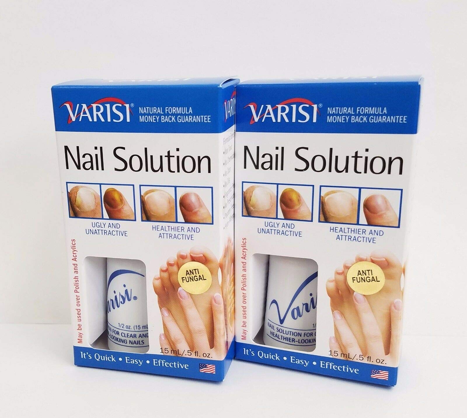 Varisi front packaging showing bottle and compact size for convenient use