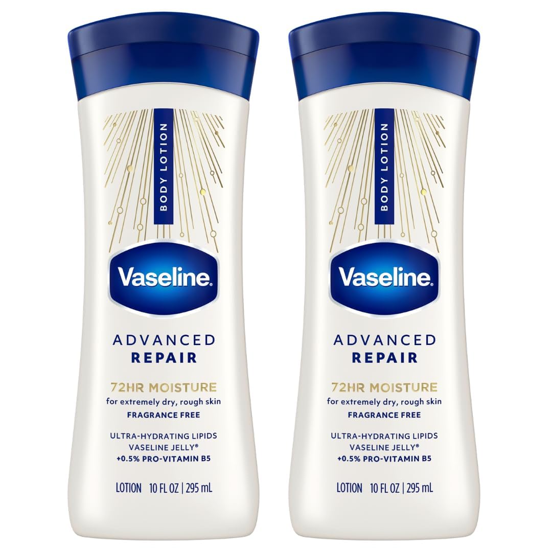 Vaseline Advanced Repair front packaging showing benefits and size
