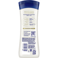 Vaseline Advanced Repair lotion texture closeup demonstrating fast absorption