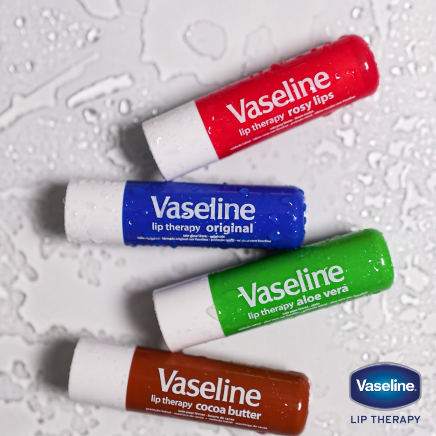 Vaseline eight sticks arranged to show bulk value and consistent formula