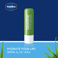 Vaseline angled label view highlighting aloe fresh branding and ingredients