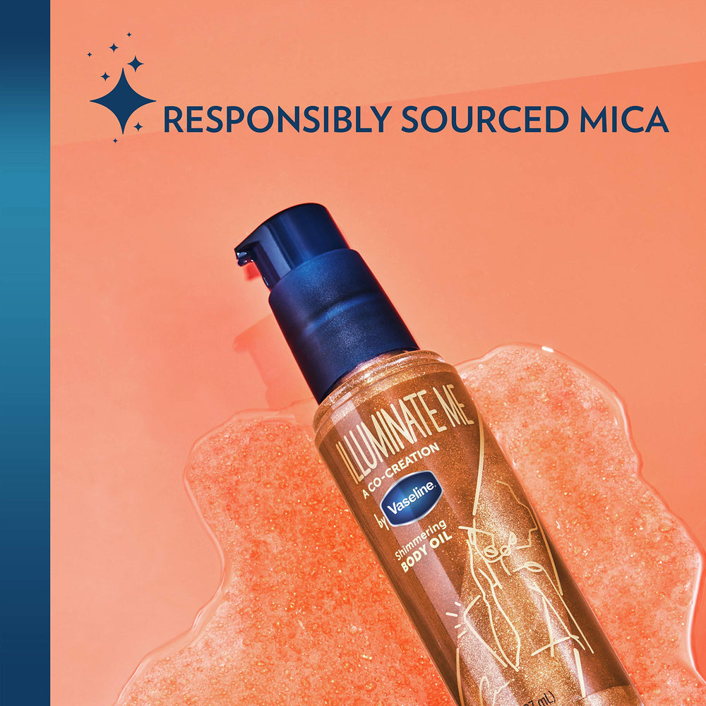 Vaseline on forearm before and after demonstrating visible satin glow benefit