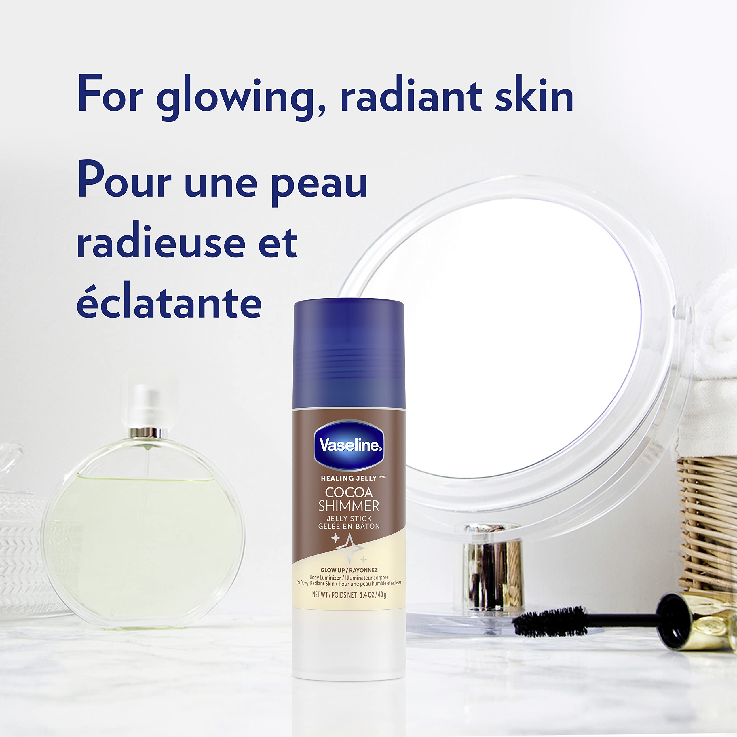 Vaseline bundle lifestyle image demonstrating hydrated glowing skin