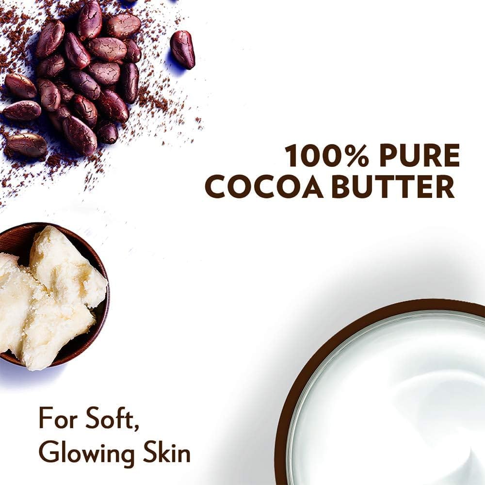 Vaseline label close-up highlighting ingredients like cocoa butter and vitamin E