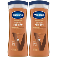 Vaseline front packaging showing nourishing cocoa lotion benefits