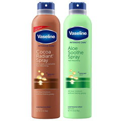 Vaseline Cocoa Radiant front view showing bottle and cocoa scent for deep hydration