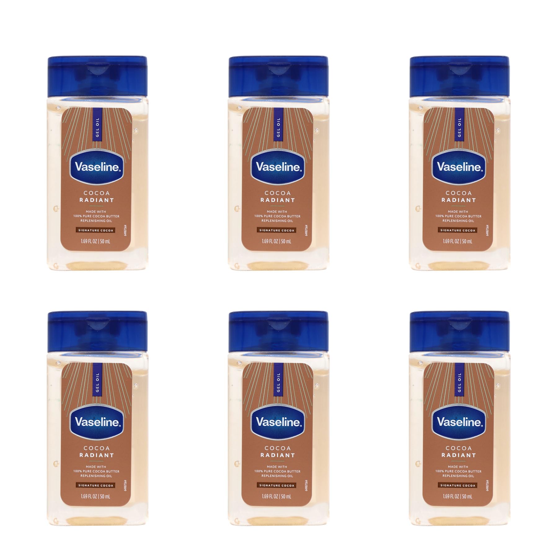 Vaseline texture close-up of gel-to-oil formula highlighting fast absorption