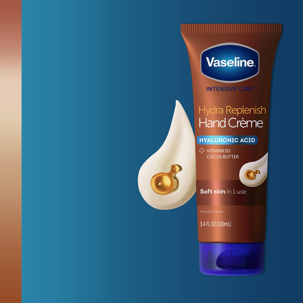 Six-pack box of Vaseline hand crème for value and consistent care benefit