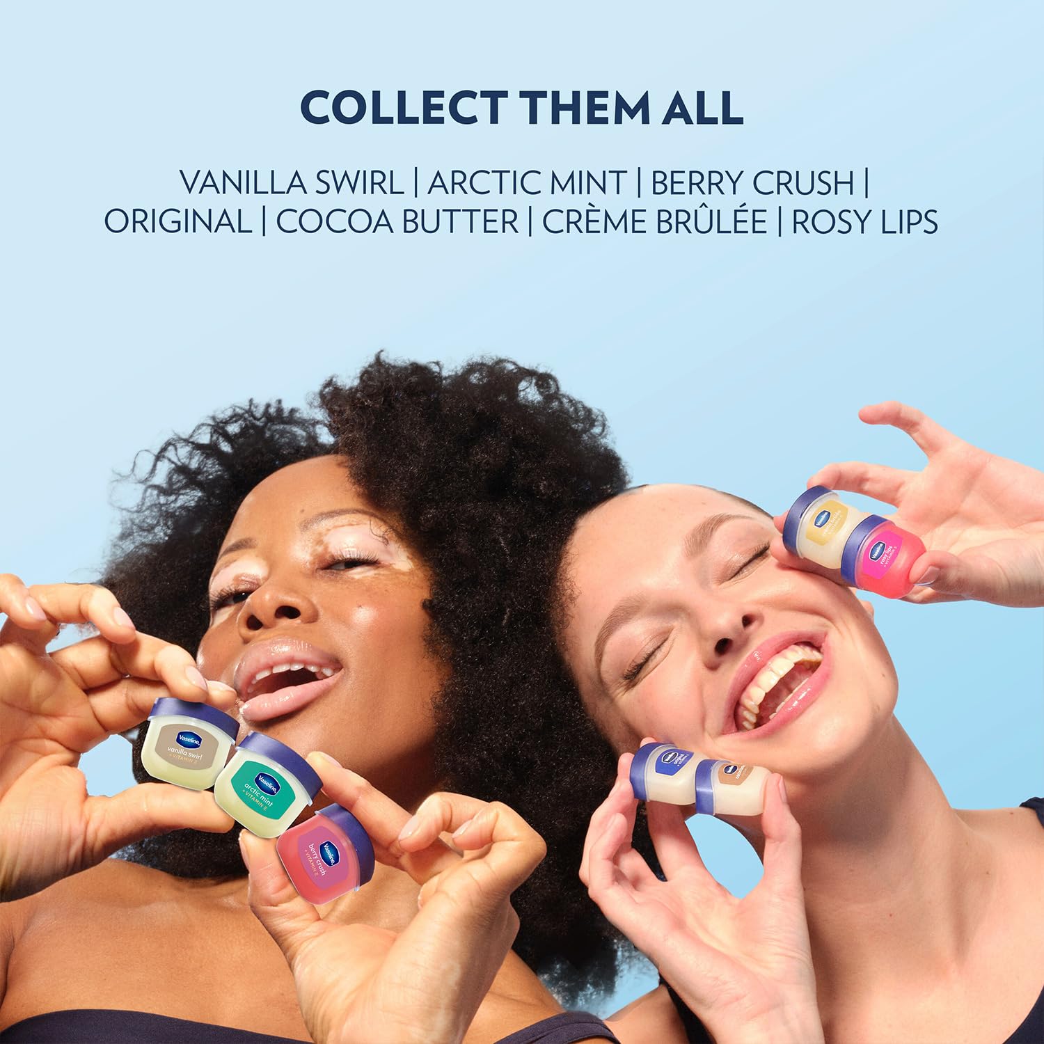Vaseline jar next to coin showing scale and travel-ready compactness