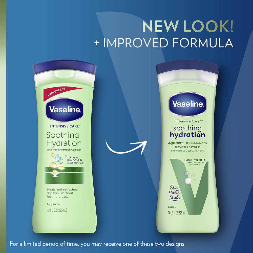 Vaseline lotion texture on palm demonstrating lightweight absorption