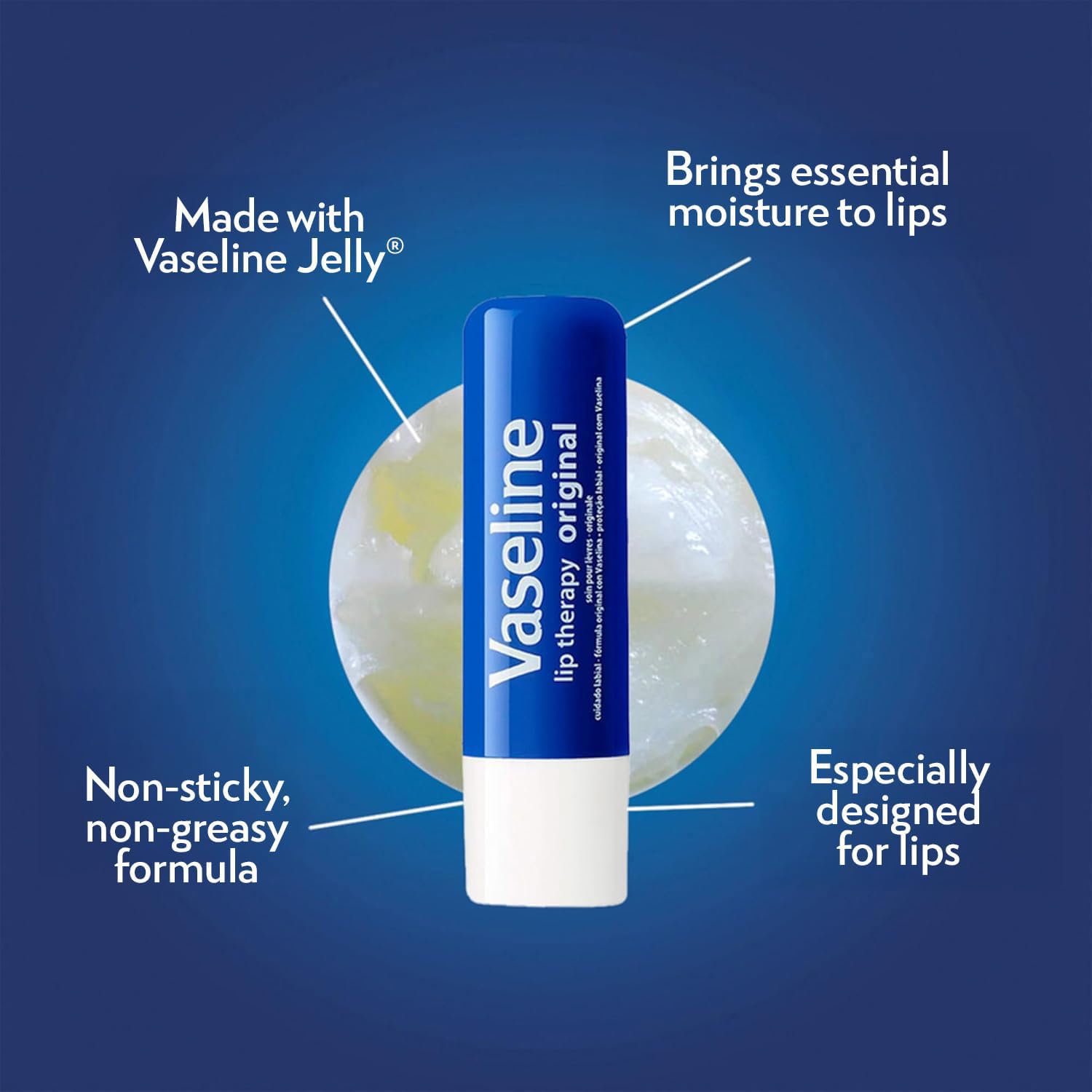 Vaseline lip therapy being applied outdoors to protect against wind