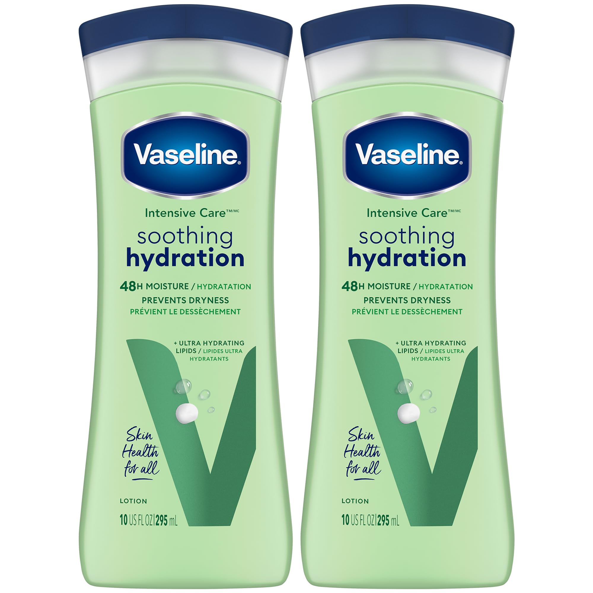 Vaseline front packaging showing product and gentle aloe scent benefits
