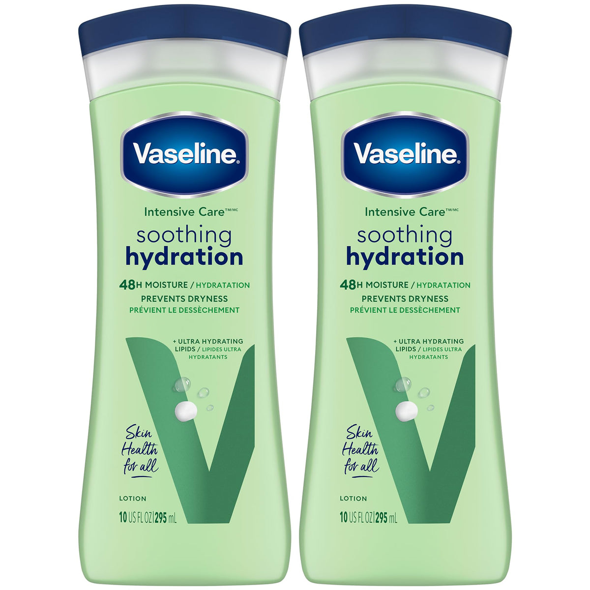 Vaseline front packaging showing product and gentle aloe scent benefits
