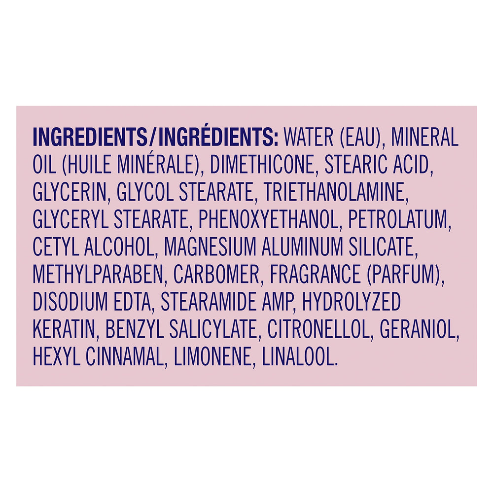 Close-up of Vaseline label highlighting keratin and petroleum jelly