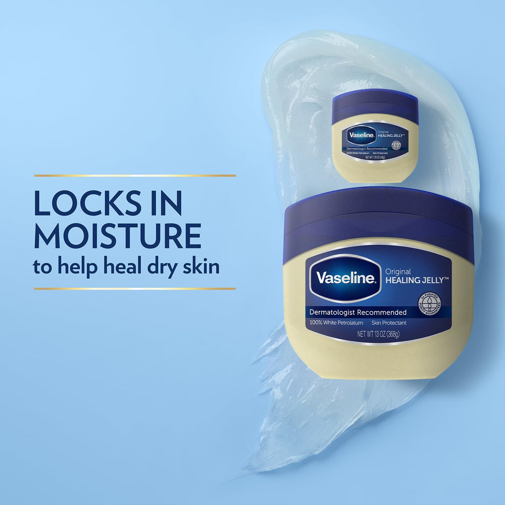 Vaseline protecting elbow skin illustrating barrier protection for dry areas
