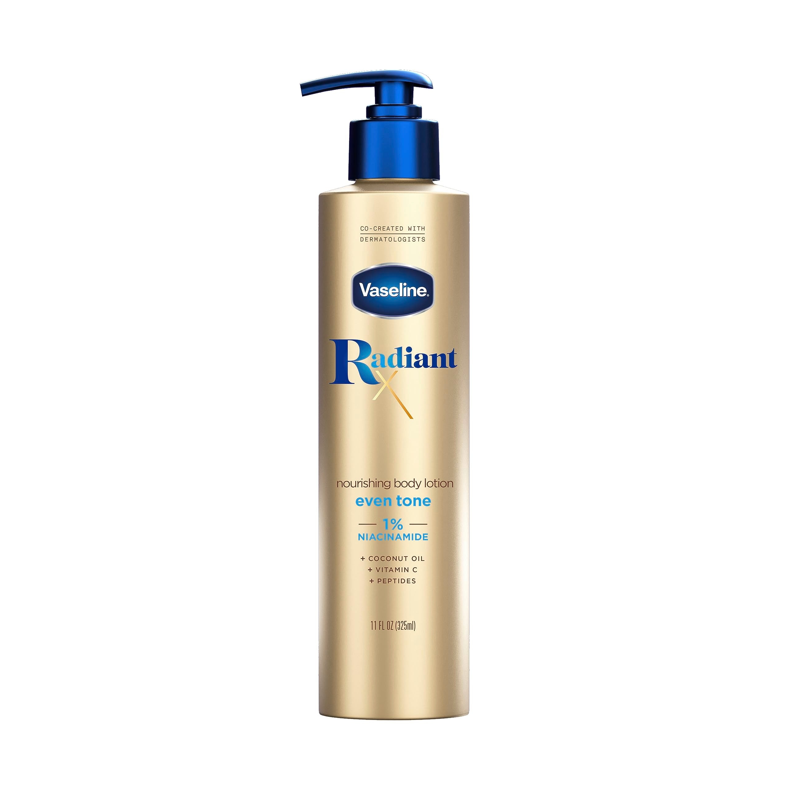 Vaseline front packaging showing 11oz bottle and product name benefits