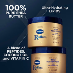 Close-up of shea butter ingredient used in Vaseline Radiant X nourishing benefit