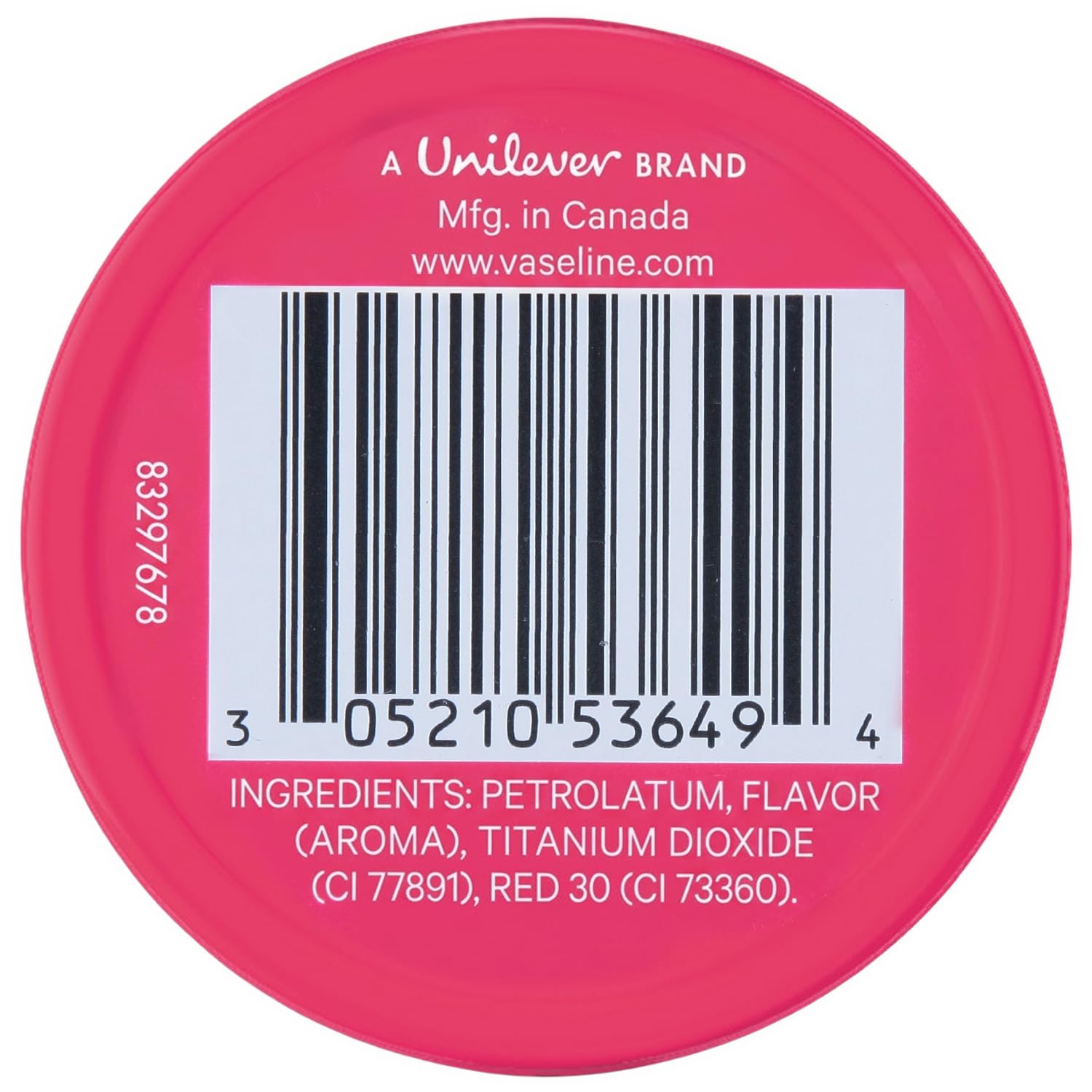 Vaseline open tin texture close-up demonstrating smooth balm application