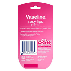 Vaseline rosy lips balm smooth texture close-up for visible moisture lock