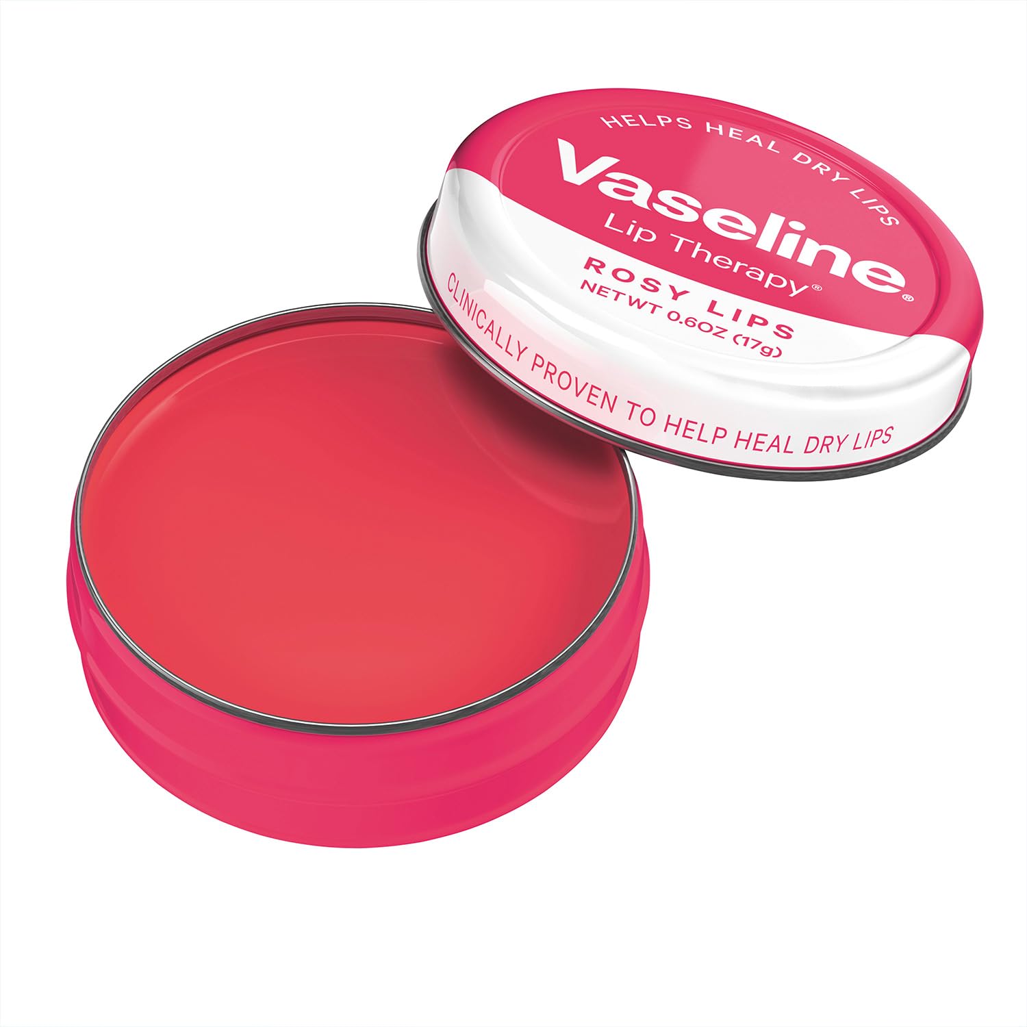 Pack of three Vaseline tins stacked illustrating value and convenience