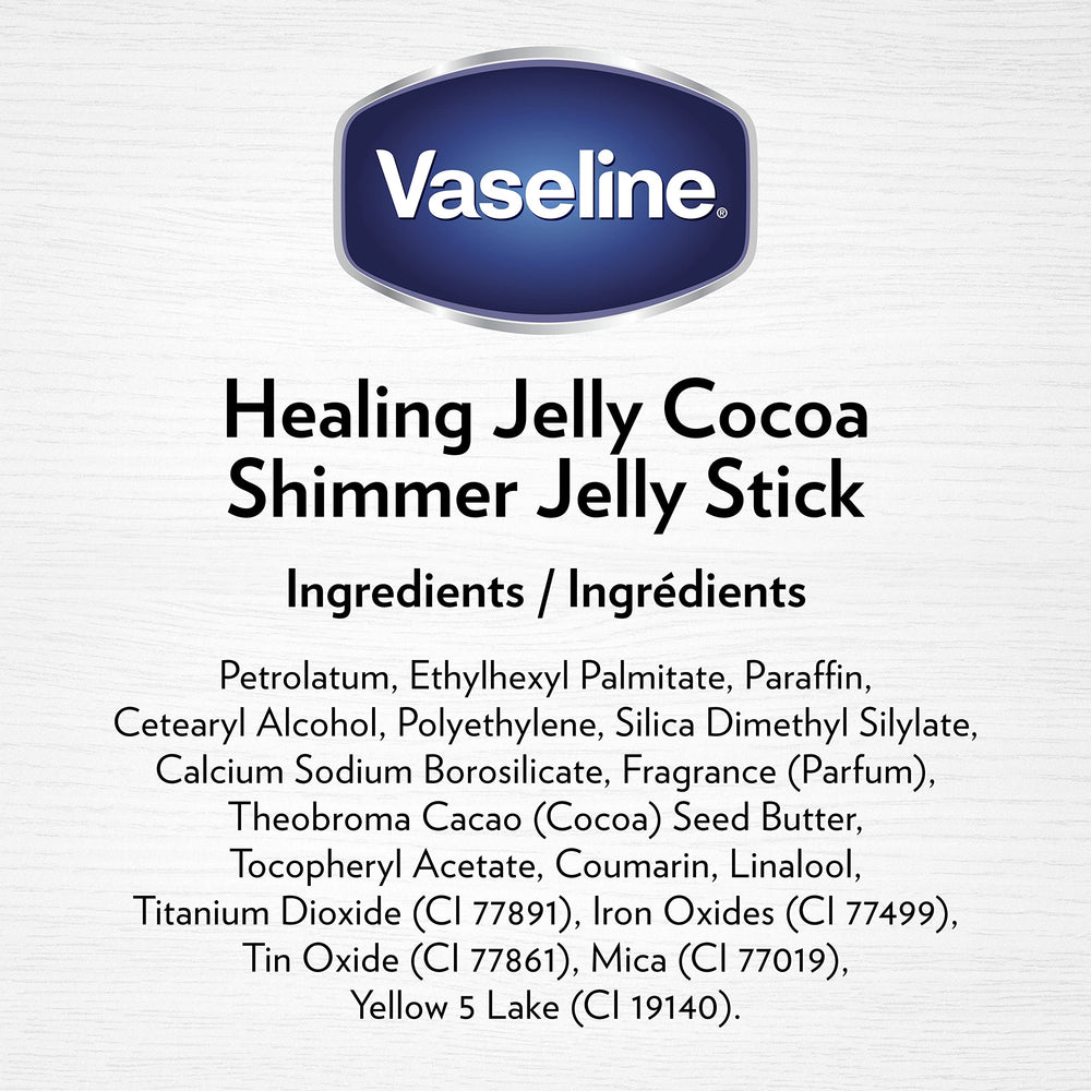Vaseline shimmer stick application detail delivering targeted radiance