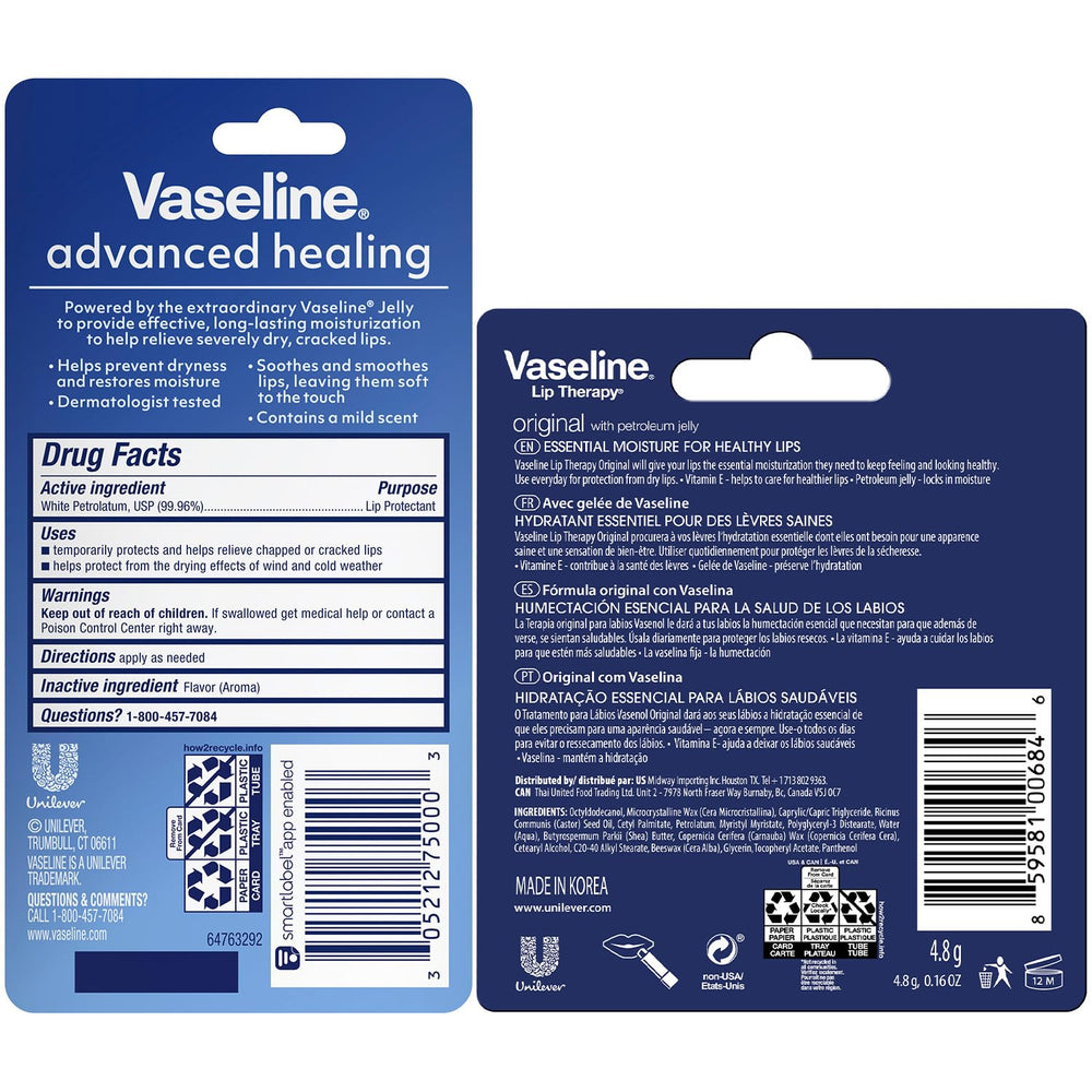Vaseline single tube close-up illustrating precise applicator and clean design