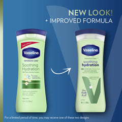 Vaseline lotion texture swipe showing smooth consistency and fast absorption