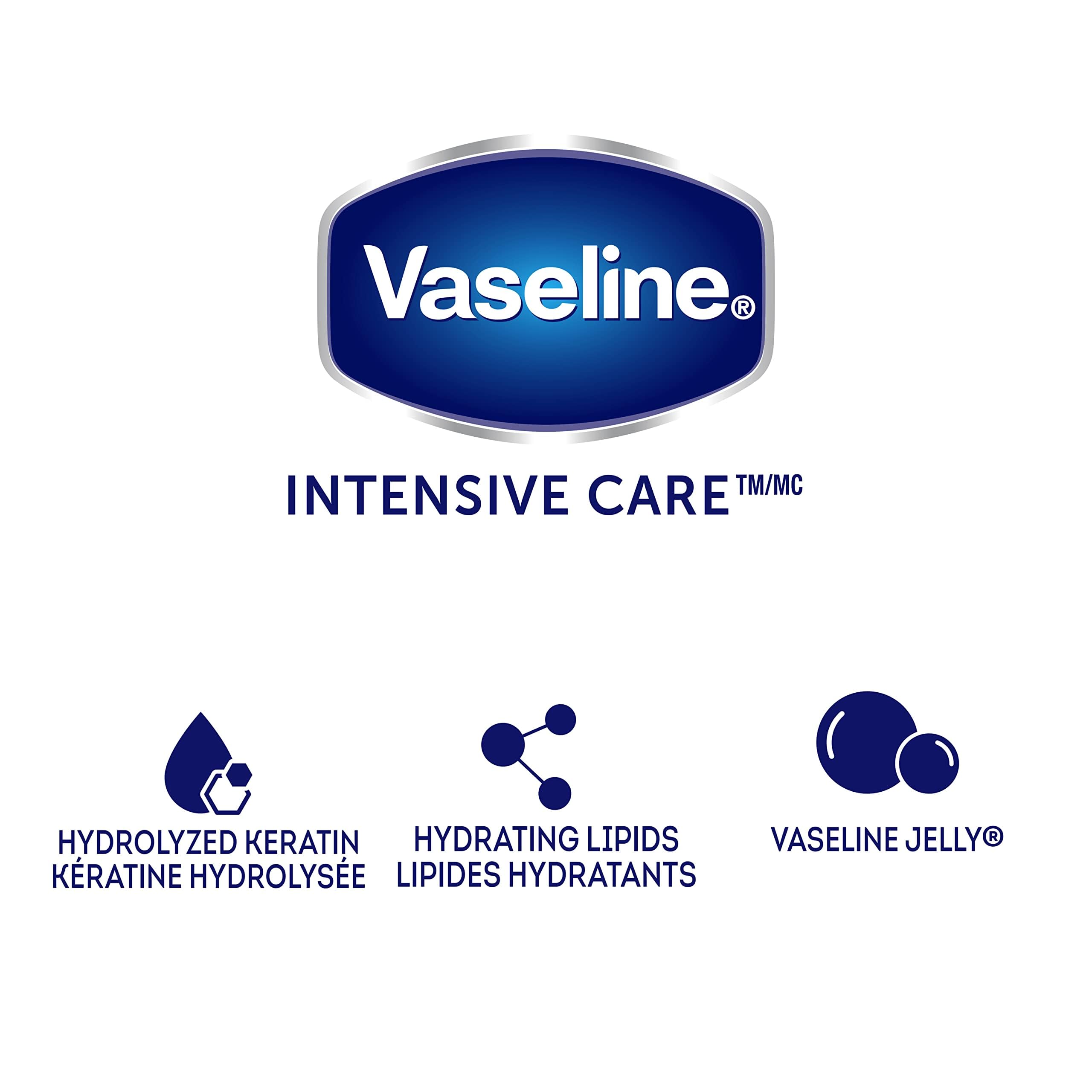 Person applying Vaseline lotion to hands demonstrating fast absorption