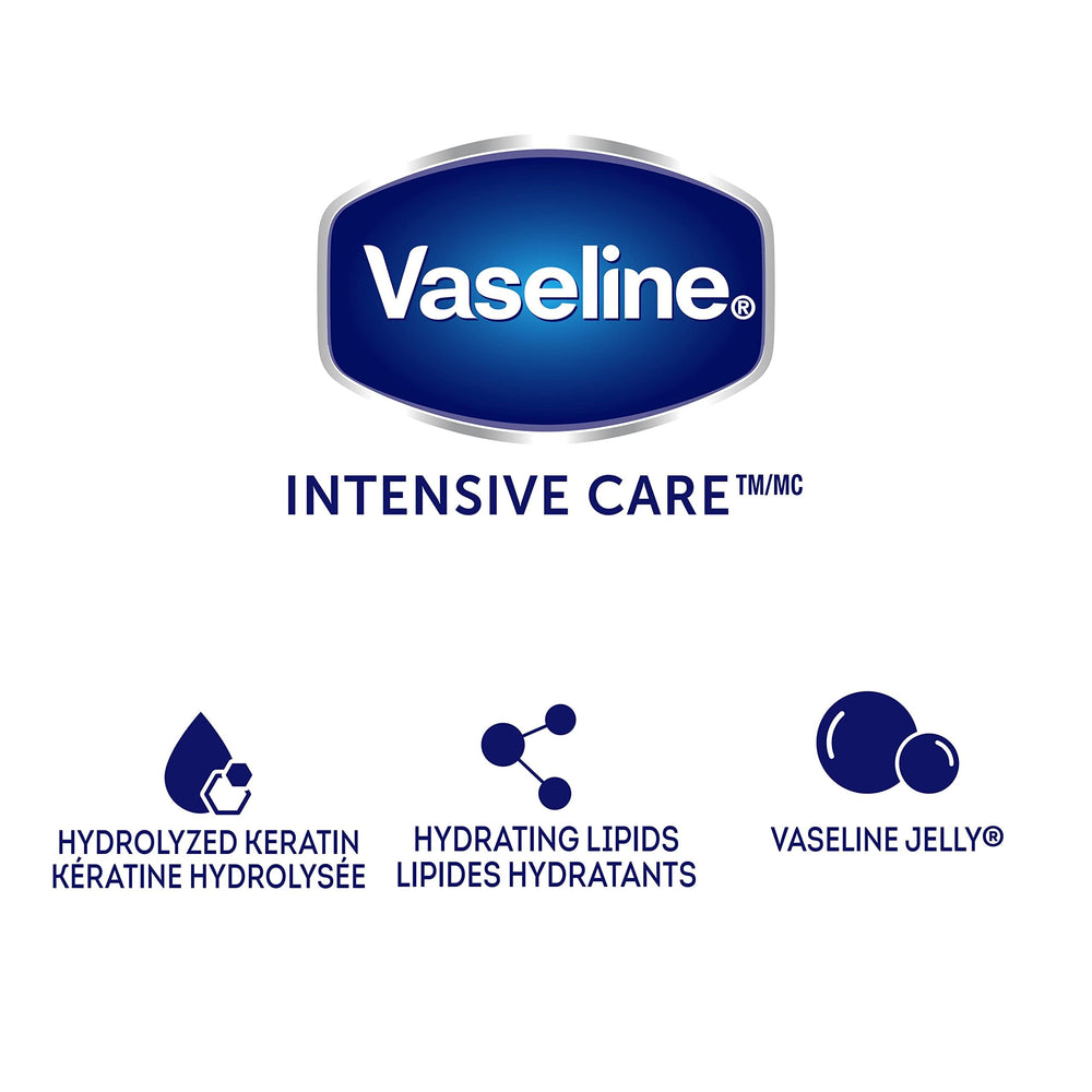 Person applying Vaseline lotion to hands demonstrating fast absorption