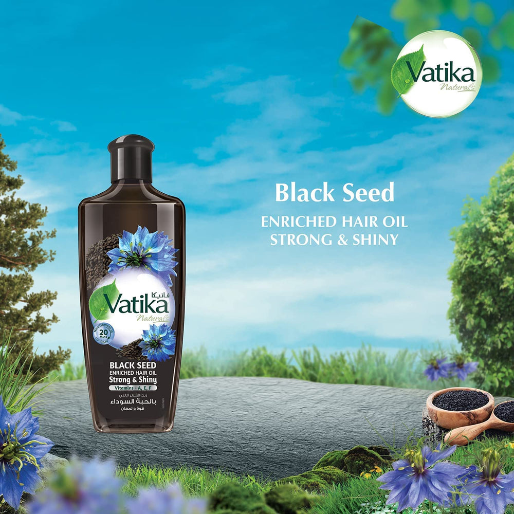 Vatika Naturals oil pouring texture demonstrating lightweight spreadability