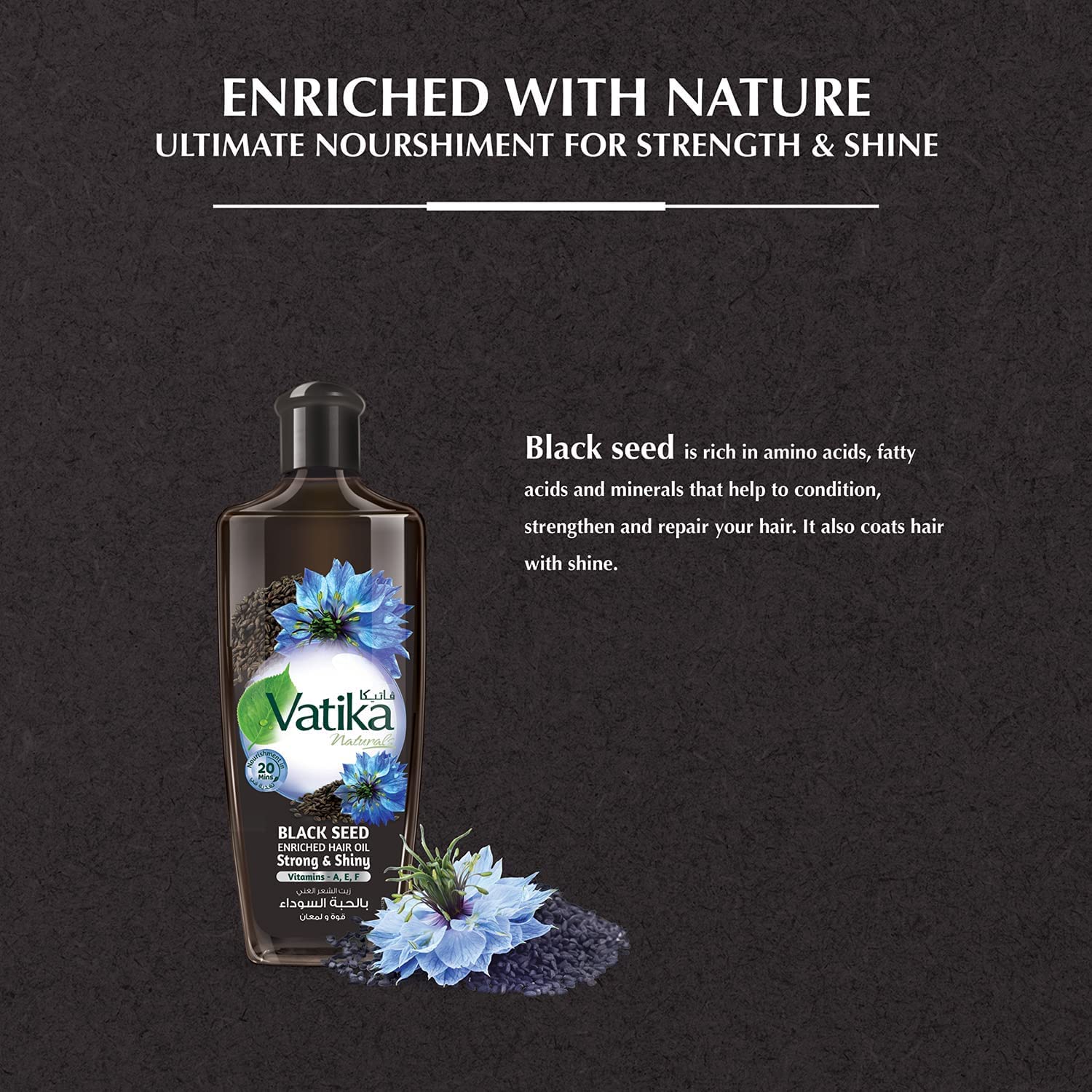 Vatika Naturals applied during scalp massage for soothing nourishment