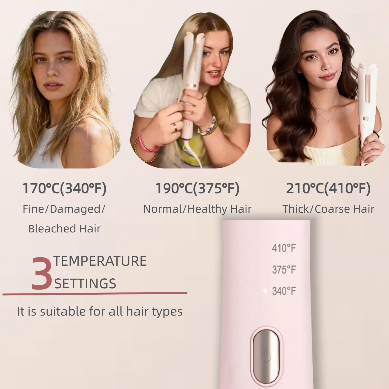 VAV curler in hand to show size and ergonomic grip for comfortable use