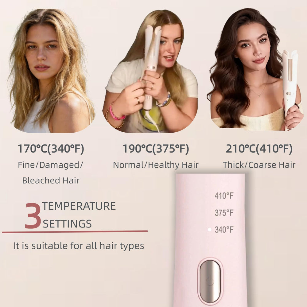 VAV curler in hand to show size and ergonomic grip for comfortable use