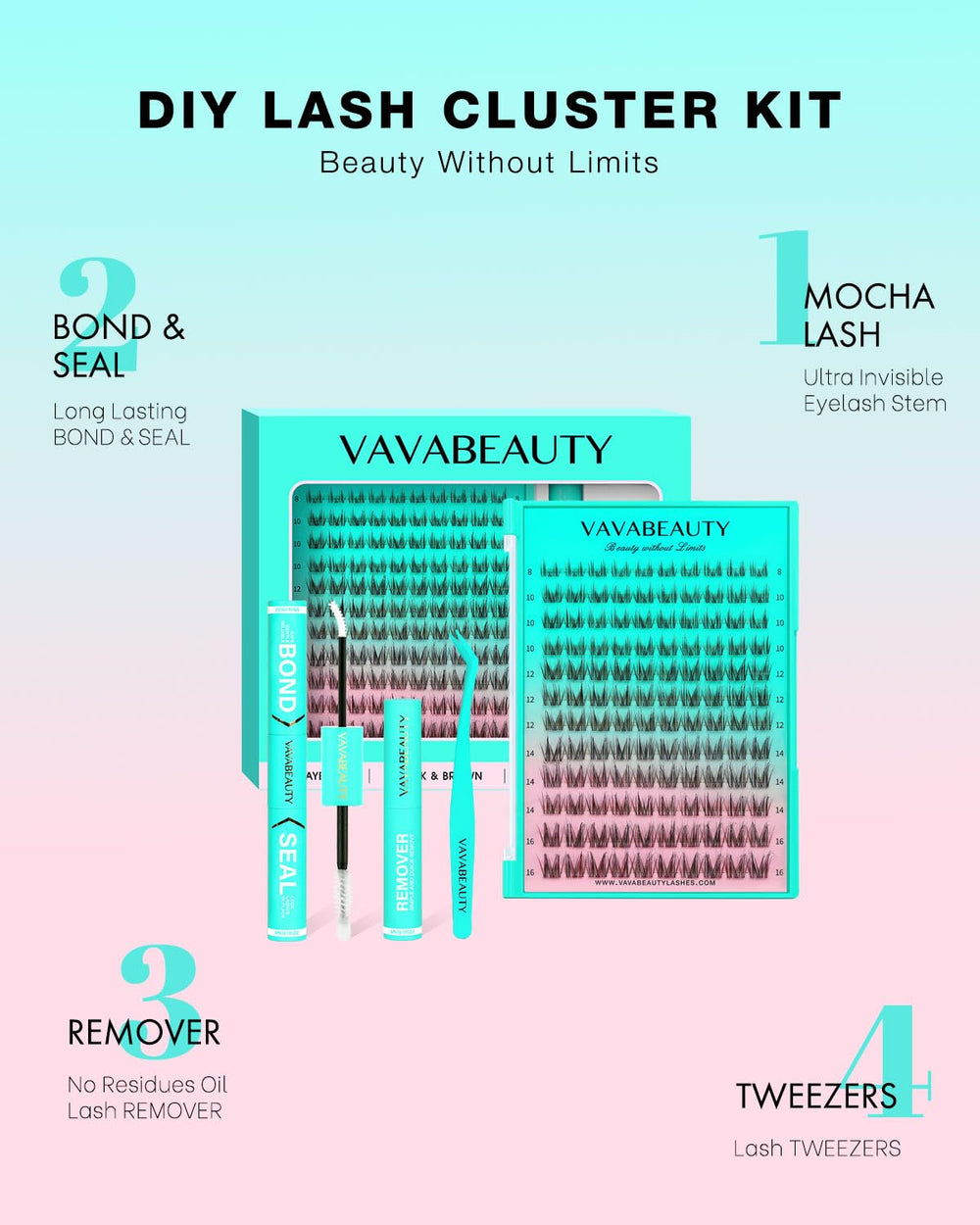 VAVABEAUTY application in hand illustrating easy five-minute DIY results