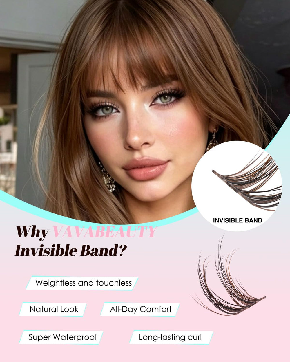 VAVABEAUTY waterproof bond and seal tube showing secure long-wear hold