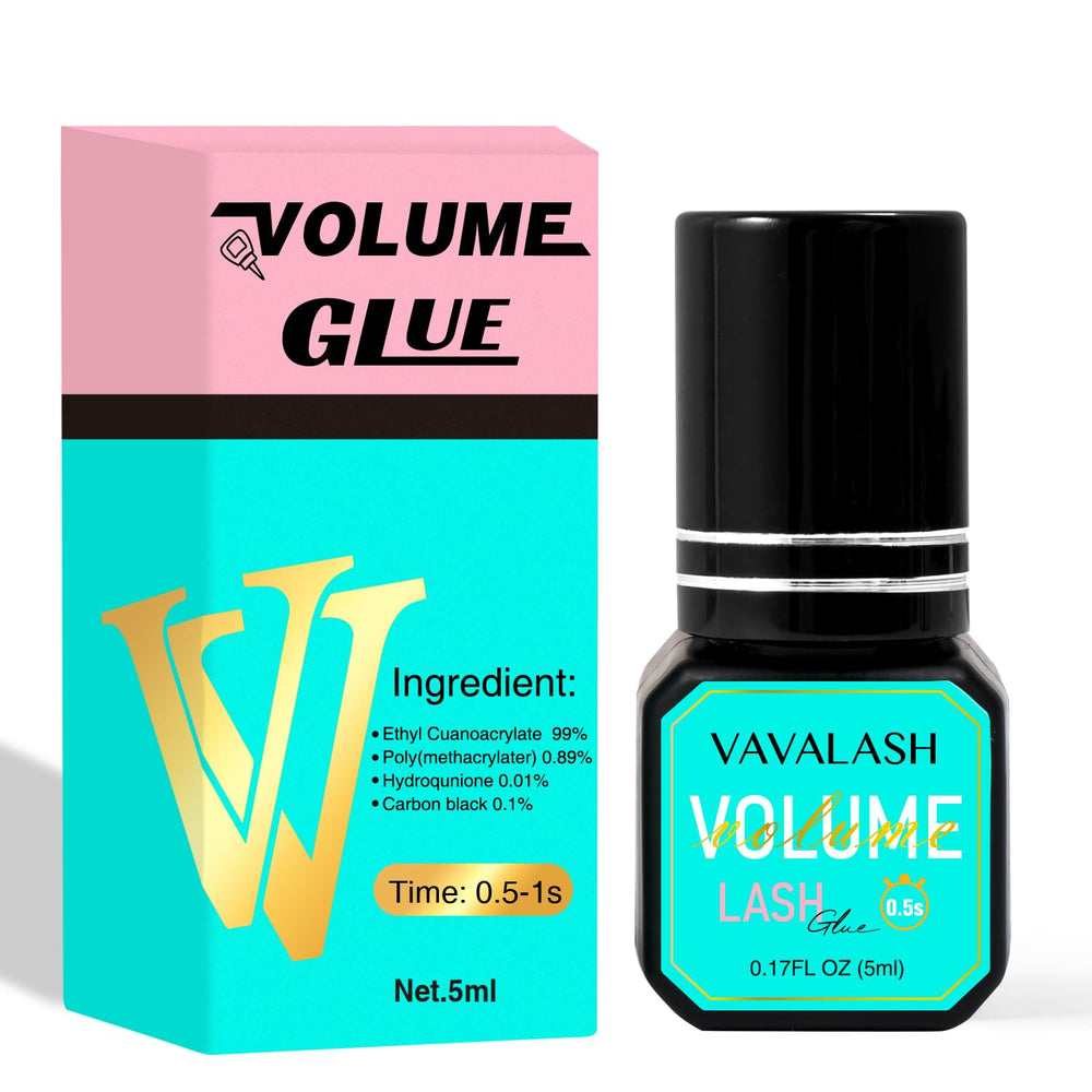 VAVALASH front packaging showing professional 5ml glue for fast bonding and long retention
