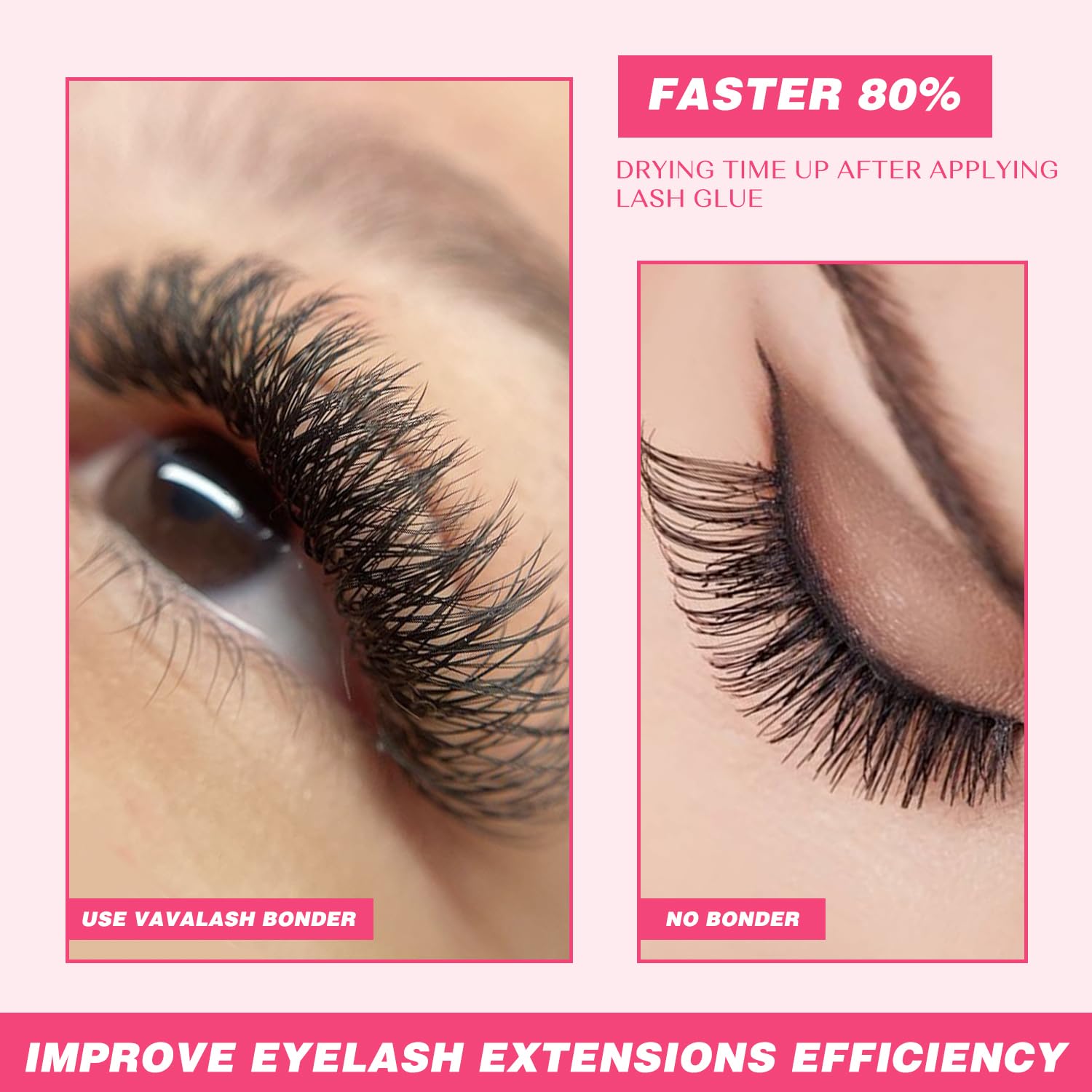 VAVALASH texture drop on brush showing thin consistency for easy sealing