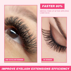 VAVALASH texture drop on brush showing thin consistency for easy sealing